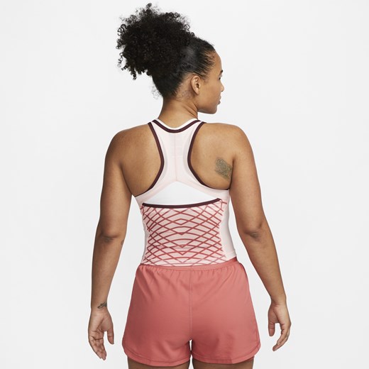 Nike bluzka damska w sportowym stylu w paski z okrągłym dekoltem 