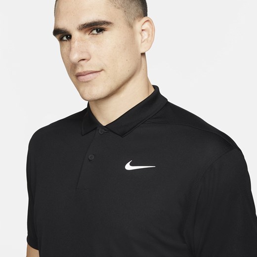 Męska koszulka polo do tenisa NikeCourt Dri-FIT - Czerń Nike S Nike poland