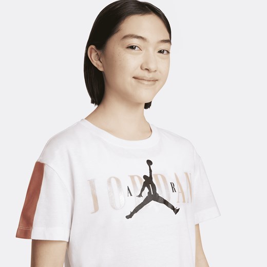 T-shirt dla dużych dzieci Jordan - Biel Jordan L Nike poland