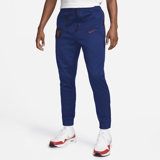 Męskie dzianinowe spodnie piłkarskie Holandia - Niebieski Nike XL Nike poland