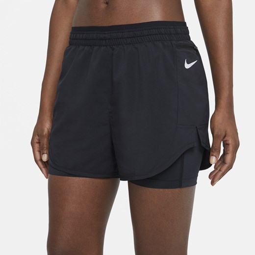 Damskie spodenki do biegania 2 w 1 Nike Tempo Luxe - Czerń Nike XL (EU 48-50) Nike poland
