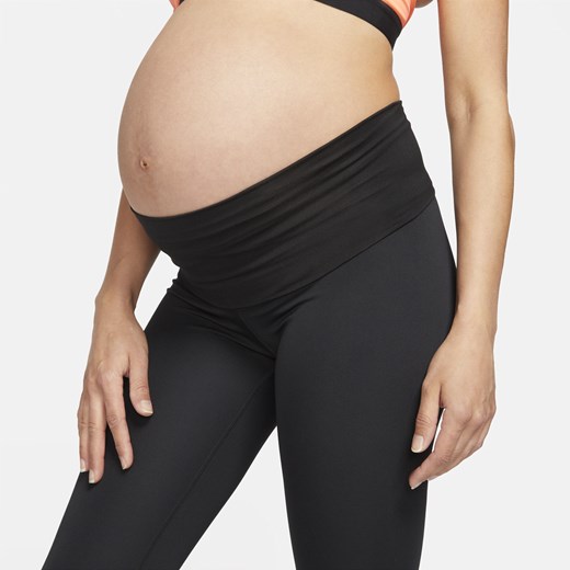 Ciążowe legginsy damskie z wysokim stanem Nike One (M) - Czerń Nike S Nike poland