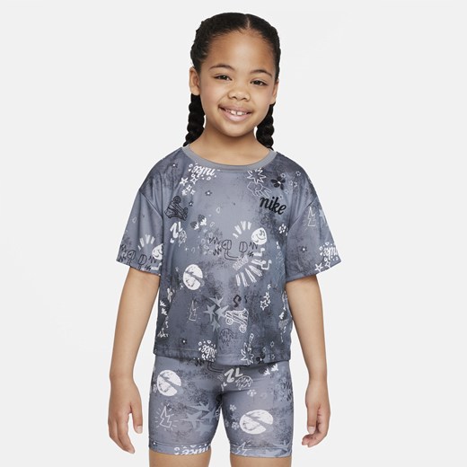 Koszulka dla małych dzieci Nike Icon Clash Boxy Tee - Szary Nike 6X Nike poland