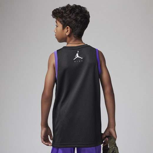 Koszulka dla dużych dzieci Jordan Jumpman x Nike Stacked Jersey - Czerń Jordan L Nike poland