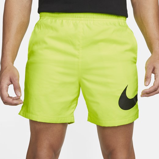 Męskie spodenki z tkaniny Nike Sportswear - Żółty Nike S Nike poland