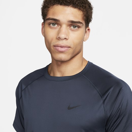 Męska koszulka z krótkim rękawem do fitnessu Dri-FIT Nike Ready - Niebieski Nike M Nike poland