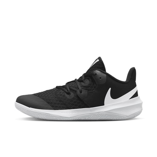 Buty sportowe damskie Nike do siatkówki czarne płaskie wiązane 