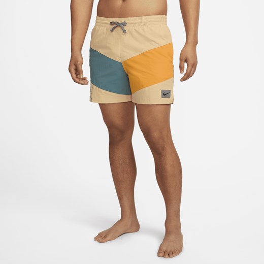 Męskie spodenki kąpielowe do siatkówki Nike 13 cm - Brązowy Nike 2XL promocyjna cena Nike poland