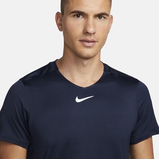 Męska koszulka do tenisa NikeCourt Dri-FIT Advantage - Niebieski Nike M Nike poland