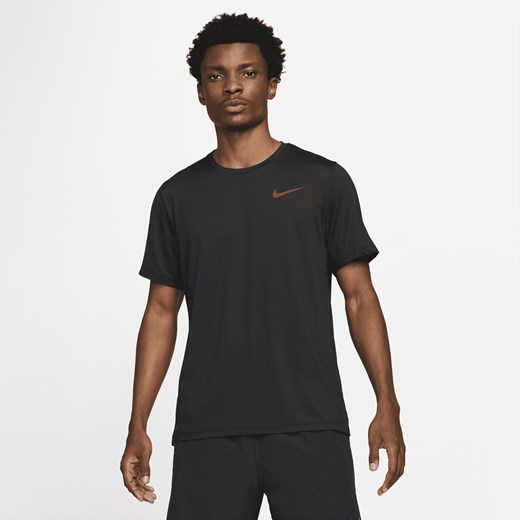 T-shirt męski czarny Nike z krótkim rękawem 