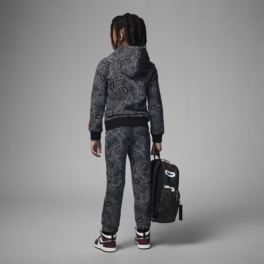 Zestaw dla małych dzieci Jordan Flight Printed Pullover Set - Czerń Jordan 4 Nike poland
