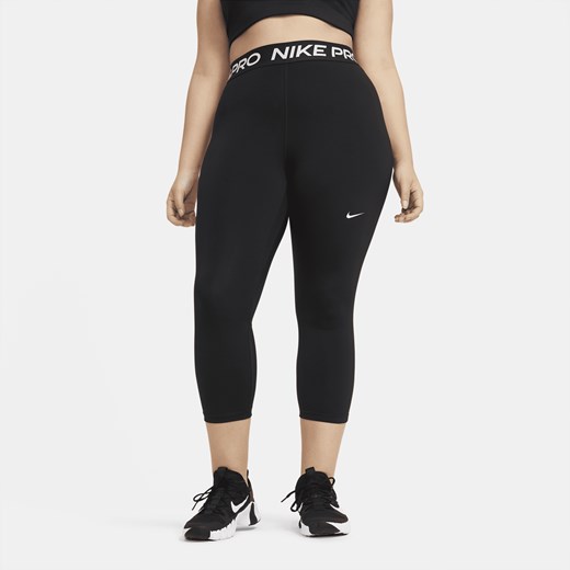 Damskie legginsy o skróconym kroju ze średnim stanem Nike Pro (duże rozmiary) - Nike 1X Nike poland