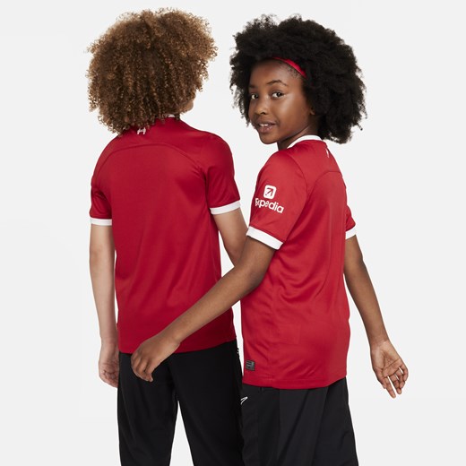 T-shirt chłopięce Nike czerwony z krótkim rękawem 