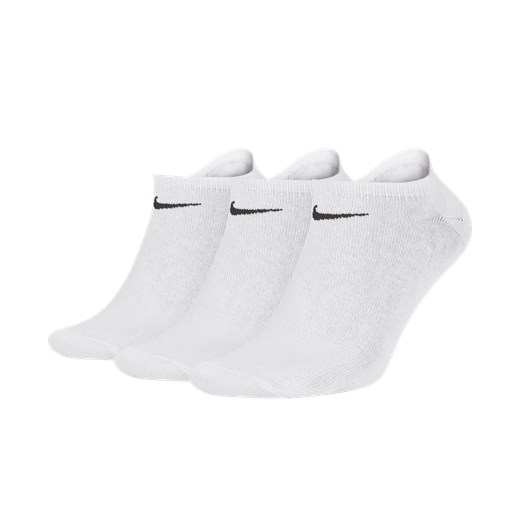 Skarpety treningowe no-show Nike Lightweight (3 pary) - Biel Nike 38-42 Nike poland
