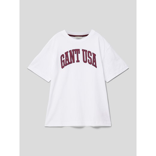 T-shirt chłopięce biały Gant 
