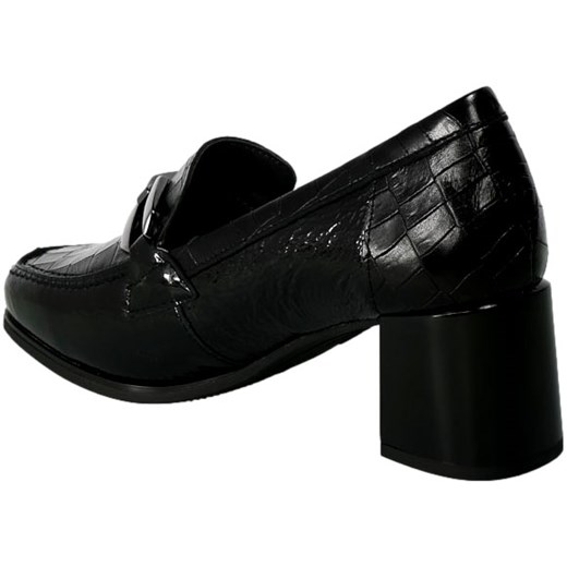 Czółenka Pitillos bez zapięcia na obcasie skórzane eleganckie