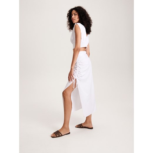 Spódnica Reserved z wiskozy midi elegancka 