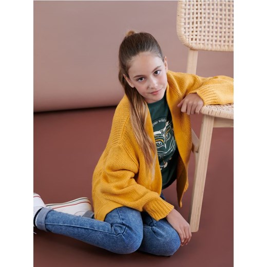 Sinsay - Kardigan - żółty ze sklepu Sinsay w kategorii Swetry dziewczęce - zdjęcie 161581424