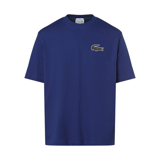 Lacoste T-shirt męski Mężczyźni Bawełna niebieski jednolity Lacoste L vangraaf okazja