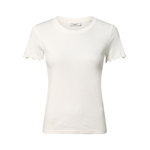 Marc O'Polo Denim T-shirt damski Kobiety Bawełna écru jednolity ze sklepu vangraaf w kategorii Bluzki damskie - zdjęcie 161582413