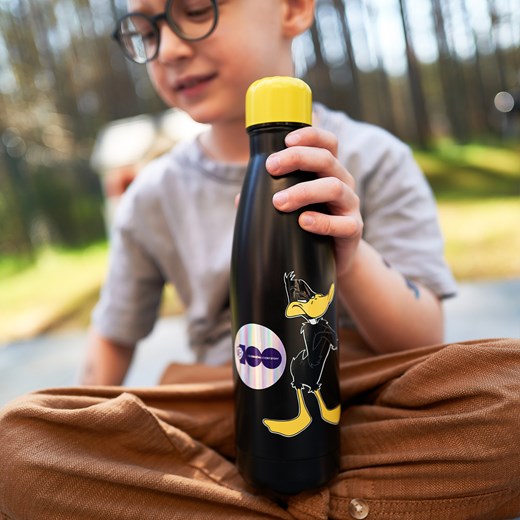Butelka termiczna 500mL Czarna | wytrzymała i praktyczna | Warner Bros | Daffy 500ml wyprzedaż Sklep SOXO