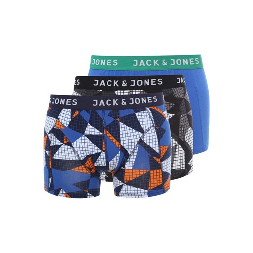 Jack & Jones ANGLE 3 PACK Panty turkish sea zalando niebieski bawełna