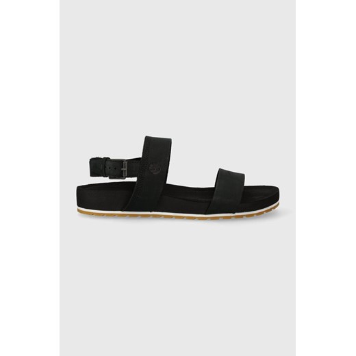 Timberland sandały zamszowe damskie kolor czarny ze sklepu PRM w kategorii Sandały damskie - zdjęcie 161608950