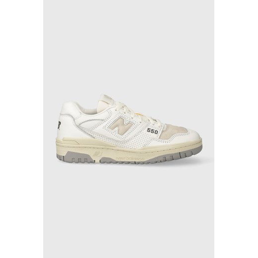 New Balance sneakersy skórzane BB550PWG kolor biały ze sklepu PRM w kategorii Buty sportowe damskie - zdjęcie 161609133
