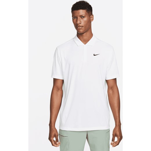 Męska koszulka polo do tenisa NikeCourt Dri-FIT - Biel ze sklepu Nike poland w kategorii T-shirty męskie - zdjęcie 161609810