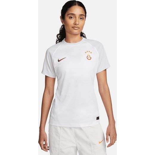 Damska koszulka piłkarska z krótkim rękawem Nike Dri-FIT Galatasaray 2023/24 (wersja wyjazdowa) - Biel ze sklepu Nike poland w kategorii Bluzki damskie - zdjęcie 161609814