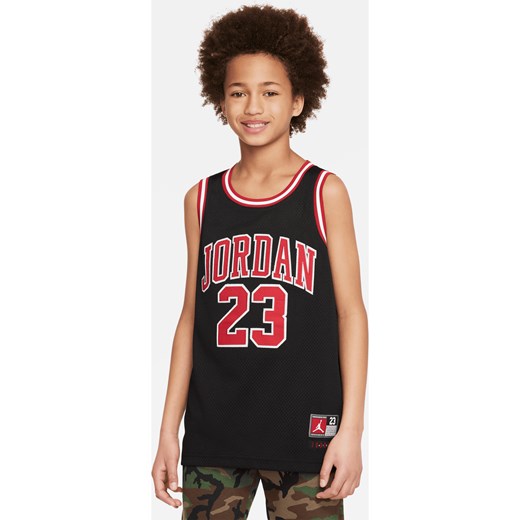 Koszulka bez rękawów dla dużych dzieci (chłopców) Jordan - Czerń ze sklepu Nike poland w kategorii T-shirty chłopięce - zdjęcie 161609832