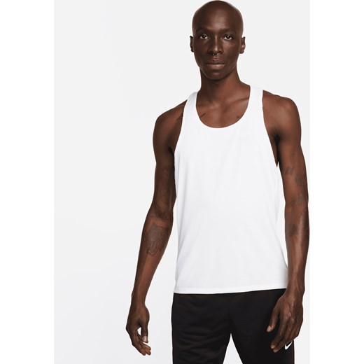 Męska startowa koszulka bez rękawów Nike Dri-FIT Fast - Biel ze sklepu Nike poland w kategorii T-shirty męskie - zdjęcie 161610211