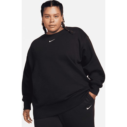 Damska bluza dresowa o luźnym kroju Nike Sportswear Phoenix Fleece (duże rozmiary) - Czerń ze sklepu Nike poland w kategorii Bluzy damskie - zdjęcie 161610233