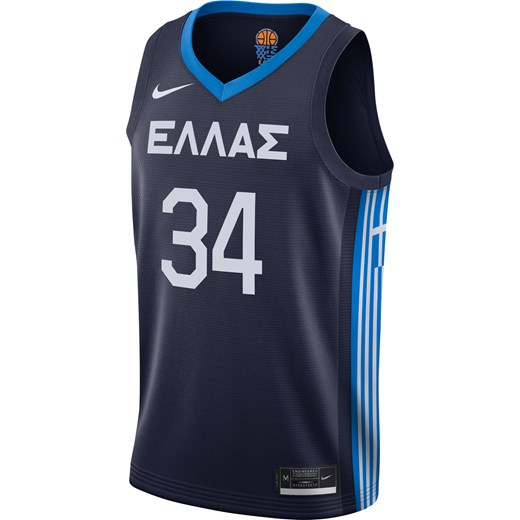 Męska koszulka do koszykówki Greece (Road) Nike Limited - Niebieski ze sklepu Nike poland w kategorii T-shirty męskie - zdjęcie 161610294