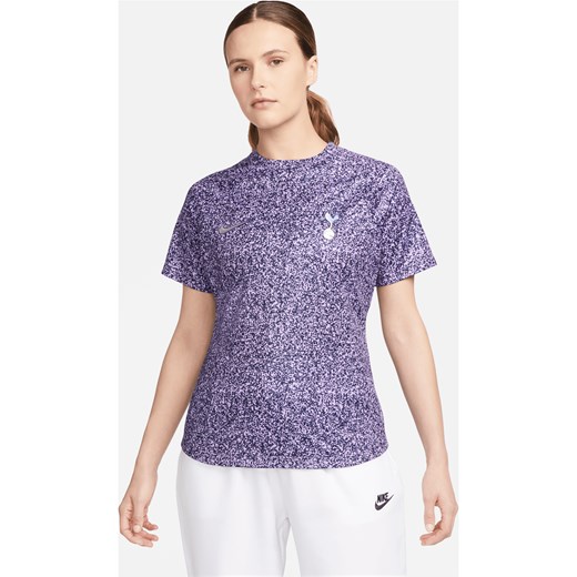 Damska przedmeczowa koszulka piłkarska Nike Dri-FIT Tottenham Hotspur Academy Pro - Niebieski ze sklepu Nike poland w kategorii Bluzki damskie - zdjęcie 161610394