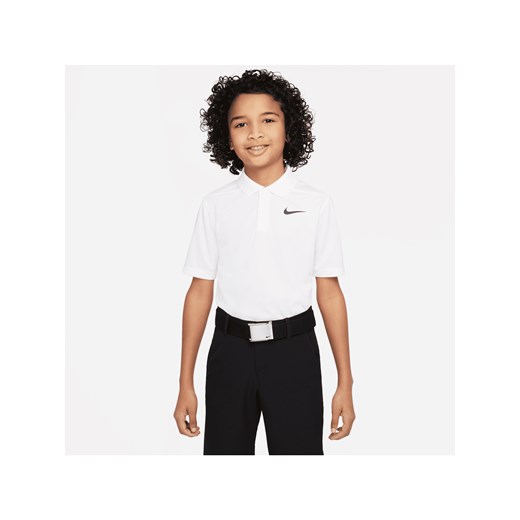 Koszulka polo do golfa dla dużych dzieci (chłopców) Nike Dri-FIT Victory - Biel ze sklepu Nike poland w kategorii T-shirty chłopięce - zdjęcie 161610703