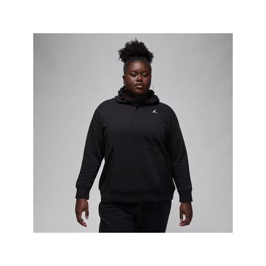 Damska bluza z kapturem Jordan Brooklyn Fleece (duże rozmiary) - Czerń ze sklepu Nike poland w kategorii Bluzy damskie - zdjęcie 161610722