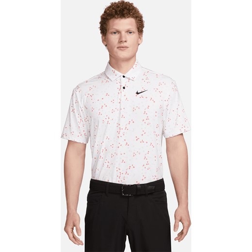 Męska koszulka polo do golfa z motywem kwiatowym Nike Dri-FIT Tour - Biel ze sklepu Nike poland w kategorii T-shirty męskie - zdjęcie 161610842