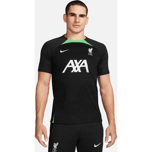 Męska dzianinowa koszulka piłkarska Nike Dri-FIT Liverpool F.C. Strike - Czerń ze sklepu Nike poland w kategorii T-shirty męskie - zdjęcie 161610851