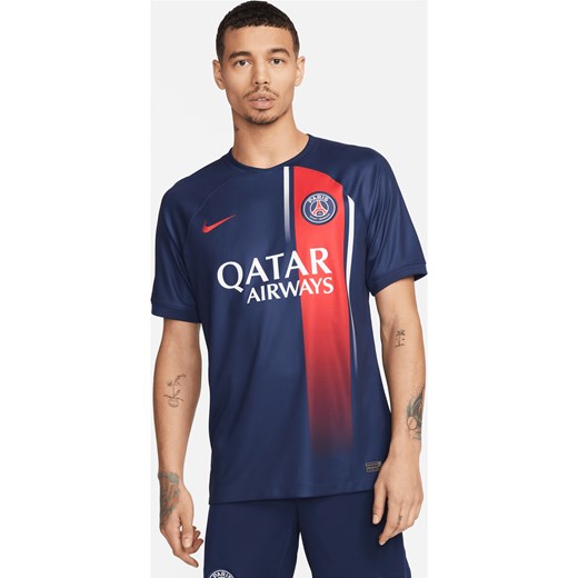 Męska koszulka piłkarska Nike Dri-FIT Paris Saint-Germain Stadium 2023/24 (wersja domowa) - Niebieski ze sklepu Nike poland w kategorii T-shirty męskie - zdjęcie 161610892