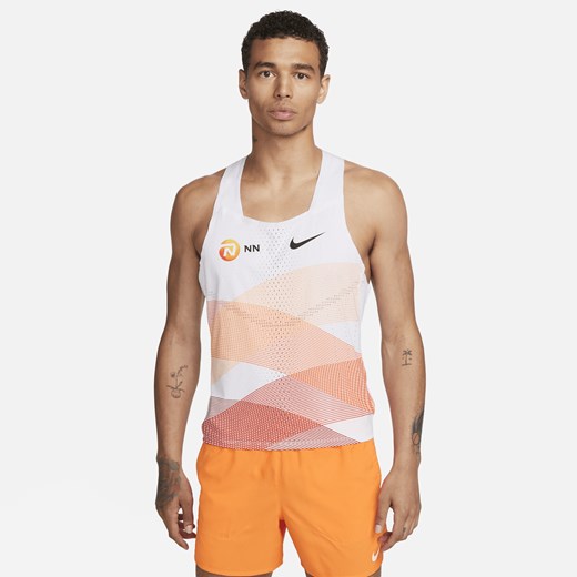 T-shirt męski pomarańczowa Nike z krótkim rękawem 