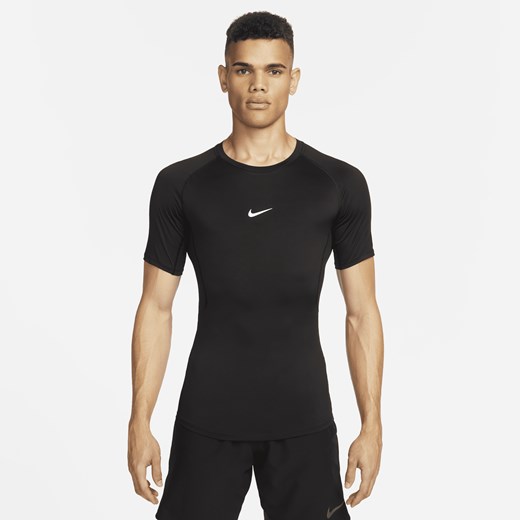 T-shirt męski Nike czarny z krótkim rękawem 