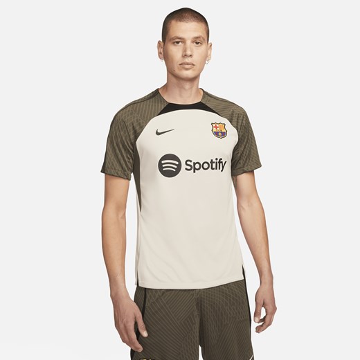 Męska dzianinowa koszulka piłkarska Nike Dri-FIT FC Barcelona Strike - Brązowy Nike S Nike poland