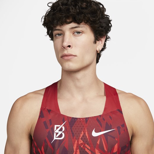 Męska koszulka bez rękawów do biegania Nike AeroSwift BTC - Czerwony Nike L Nike poland