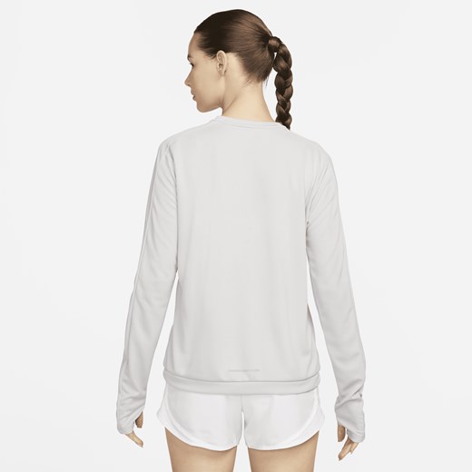 Damska koszulka z półokrągłym dekoltem do biegania Nike Dri-FIT - Szary Nike XL (EU 48-50) Nike poland