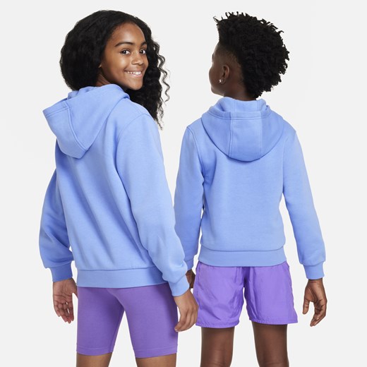Bluza z kapturem dla dużych dzieci Nike Sportswear Club Fleece - Niebieski Nike S Nike poland