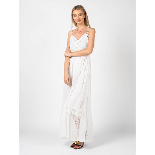 Pinko Sukienka "Canestrini" | 1G14SV 7897 | Canestrini Abito | Biały Pinko 36 wyprzedaż ubierzsie.com