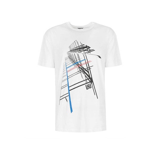 Les Hommes T-shirt &quot;City&quot; | URG820P UG814 | Oversized T-Shirt | Biały Les Hommes S ubierzsie.com wyprzedaż