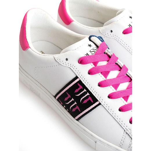Trussardi Jeans Sneakersy | 79A00331 | Biały, Różowy Trussardi 38 ubierzsie.com okazja