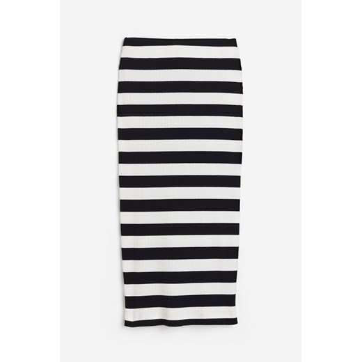 H & M - Spódnica w prażki - Czarny H & M M H&M